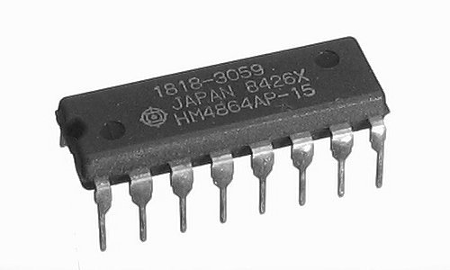 Динамическая память DRAM 4164 64k x 1 HM4864-15 - 2 шт.