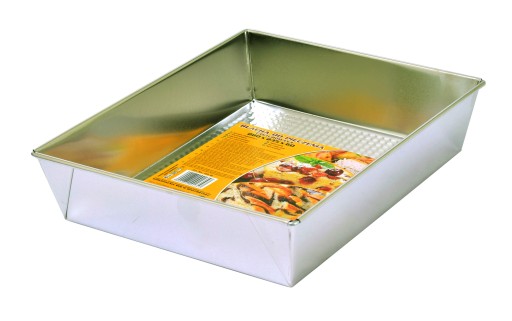 Forma do pieczenia blacha 28x23,5 cm do ciasta wypieków srebrna 23681