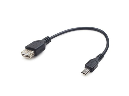 КАБЕЛЬ-переходник OTG micro USB M на USB AF, ДЛИННЫЙ ШТЕКЕР