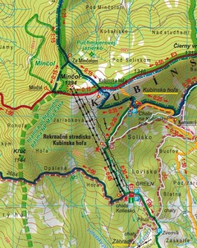 ОРАВА, МАГУРА, БЕСКИД-ЖВЕЦКИ ТУРИСТИЧЕСКАЯ КАРТА 5007 TATRA PLAN