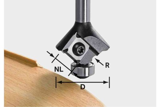 Festool 499811 Фреза закругляющая S8 HW R1 D28 OFK