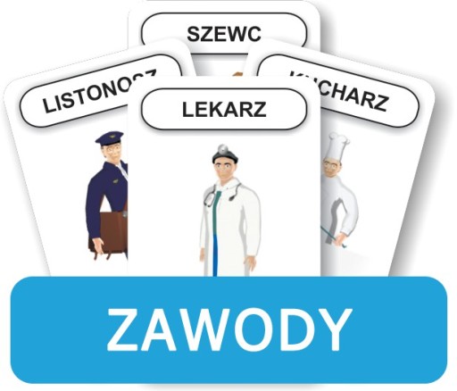 karty logopedyczne LOGOPEDIA KOMLOGO Memory zawody