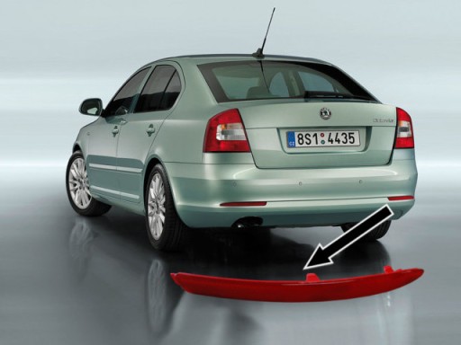 ОТРАЖАТЕЛЬ ЗАДНИЙ ЛЕВЫЙ SKODA OCTAVIA II M09 LIFT