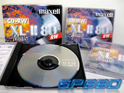 Аудиодиски Maxell CD-RW XL II 80 для МУЗЫКИ 1 шт.