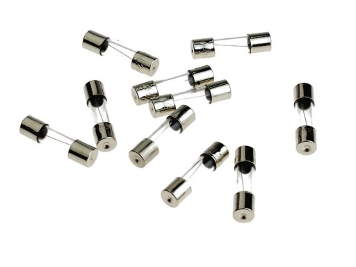 BEZPIECZNIK SZKLANY RURKOWY F8A 20mm 250V (10SZT)