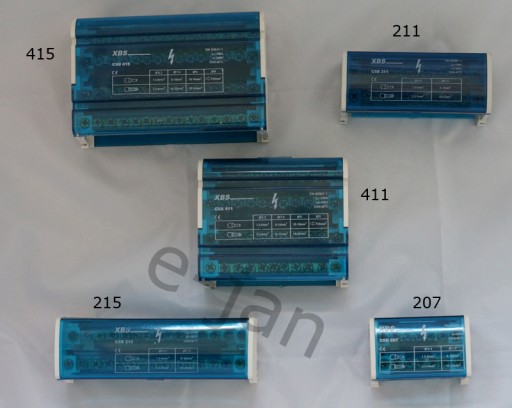 Blok CSB207 rozdzielczy łączeniowy 2x7 mostek
