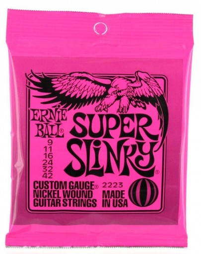 Гитарные струны Ernie Ball 2223 9-42 Super Slinky