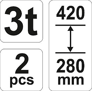 Семинар Yato Stands Car Mare 3T 2 ПК. 280-420 мм YT-17311