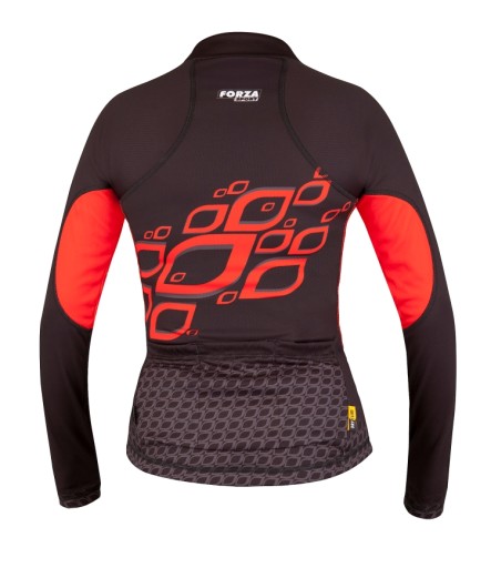 BLUZA KOLARSKA JESIEŃ ZIMA FORZA SPORT RED EYE XL