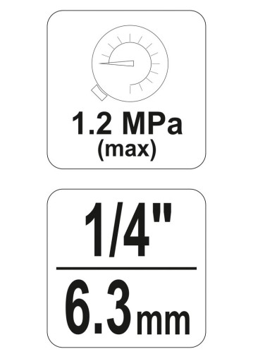 Редуктор давления воздуха с манометром 1/4 YATO