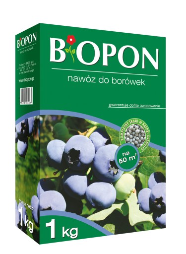 Nawóz do Borówek BIOPON granulowany 1kg kwasolubne