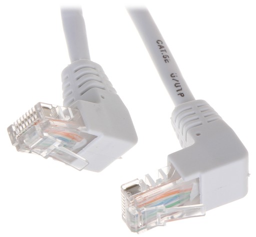 Патчкорд RJ45/2.0-KK/W угловой кат.5e 2,0 м ABCV