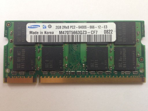 Оперативная память SO-DIMM 2 ГБ DDR2 PC2 6400S 800 МГц