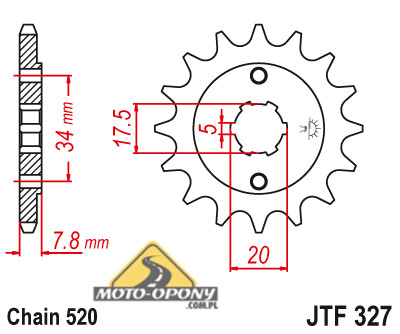 Комплект привода Honda XL 125 VARADERO X-Ring MOC+