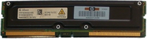 RIMM 512MB 16bit ECC 512 MB RAMBUS RDRAM