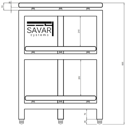 Аудиостол SAVAR Systems - SLIM F3 3S/30-AC