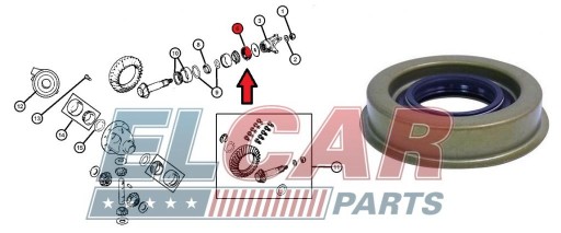 уплотнитель полуоси DANA30 Jeep Grand Cherokee ZJ WJ