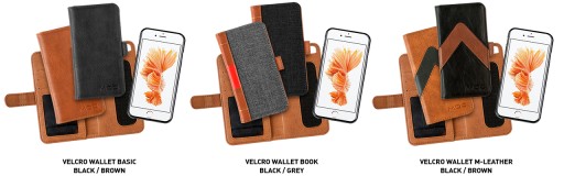 Portfel do iPhone 7 8 MOC Velcro Wallet Brown