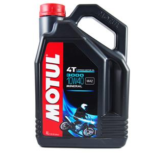 MOTUL 3000 4T Mineral 10w40 4L - минеральное мотоциклетное масло