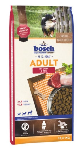 BOSCH ADULT LAMB РИС БАРАНИНКА 15КГ