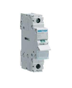 Выключатель-разъединитель Hager 230 В IP20 63 А