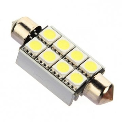 C10W LED SV8.5 красный 12В CANBUS 42мм C3W C5W