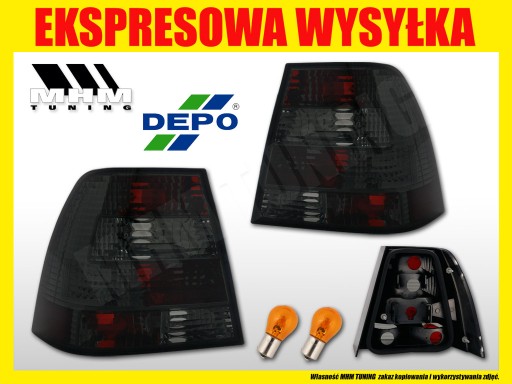 LAMPA TYL KPL VW BORA BLACK SMOKE DEPO FK TUNING