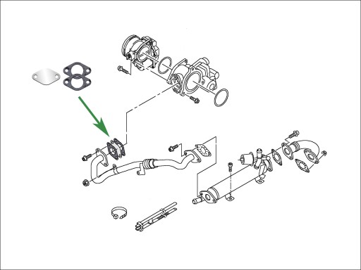 Заглушка EGR VW Scirocco Sharan 1.6 2.0 TDi CR 2 с Common Rail gen.