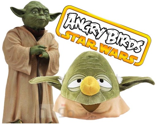 Большой талисман Angry Birds Star Wars Йода 21см