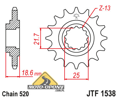 Zestaw napęd-owy Kawasaki Z750 2004-12r ZR 750 DiD