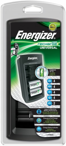 УНИВЕРСАЛЬНОЕ ЗАРЯДНОЕ УСТРОЙСТВО ENERGIZER R3 R6 R14 R20 9 В