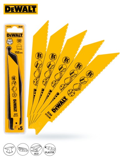 Пила по металлу DeWalt DT2348 152 5шт S922VF