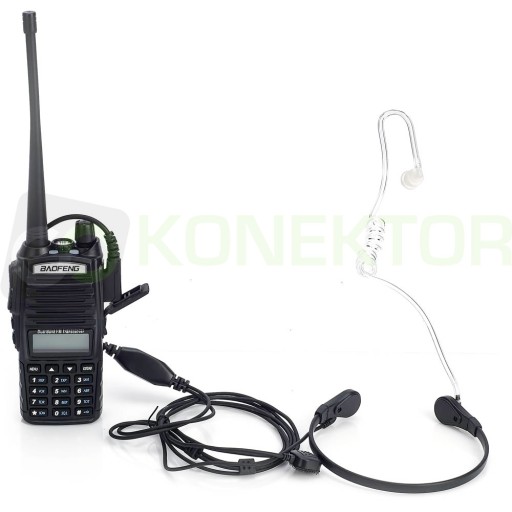 ЛАРИНГОФОН С ТЕЛЕФОННОЙ трубкой, вилка Baofeng Wouxun Kenwood