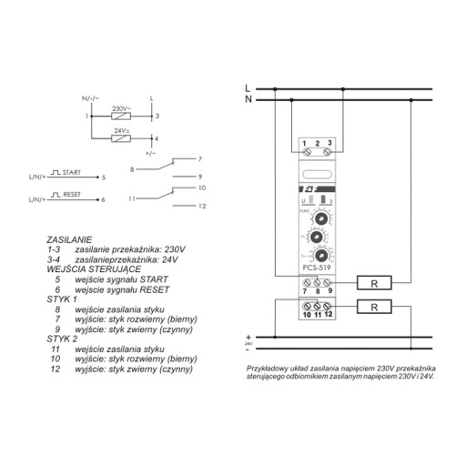 РЕЛЕ ВРЕМЕНИ 2P 8A 24V DC F&F PCS-519DUO