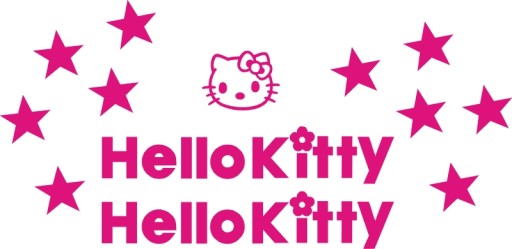 Наклейки со звездами HELLO KITTY 21-B РАЗНЫХ ЦВЕТОВ