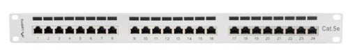 PATCH PANEL 24 port kat 5E FTP szary RACK Patchpanel 19