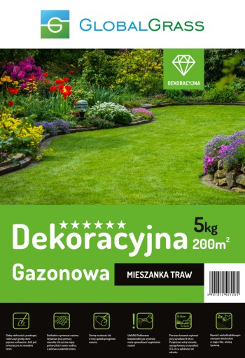 Trawa DEKORACYJNA GAZON Trawnik 5 kg