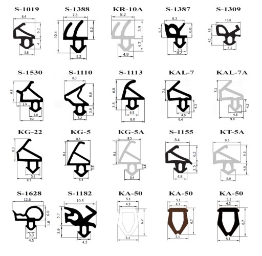 Оконные уплотнители окон S-834x и S-835x