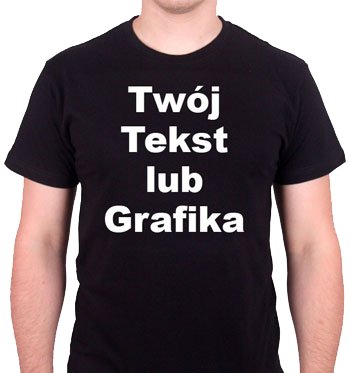 KOSZULKA Z WŁASNYM NADRUKIEM NAPISEM KOSZULKI LOGO