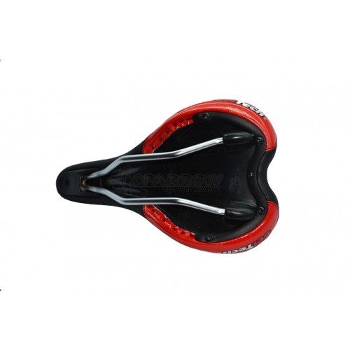 СЕДЛО VELO ENDZONE VL-2071 MTB ГЕЛЕВОЕ КРАСНОЕ