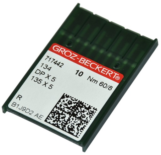ИГЛЫ ДЛЯ ЧЕЛОВЕЧЕСКОЙ МАШИНЫ 135x5 DPx5 60/8 R 10шт.
