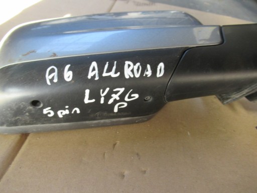 AUDI A6 C6 ALLROAD LUSTERKO PRAWE LY7G 5 PIN EUROP