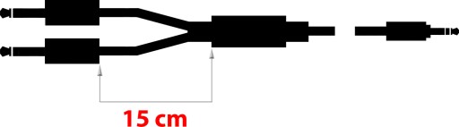 Кабель Jack 3,5 мм — 2x Jack 6,3 мм Klotz 1,5 м