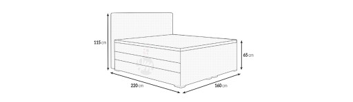 КОНТИНЕНТАЛЬНАЯ КРОВАТЬ ВЕРОНА 160X200 Вариант А2