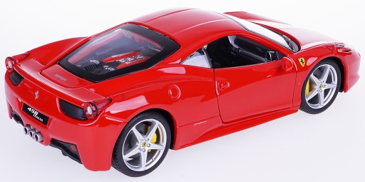 FERRARI 458 ITALIA МЕТАЛЛИЧЕСКАЯ МОДЕЛЬ BBURAGO 1:24 НОВАЯ