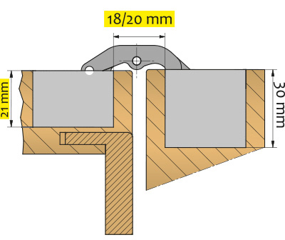 Петля OTLAV INVISACTA 300 3D GOLD ВЫДВИЖНАЯ 60кг