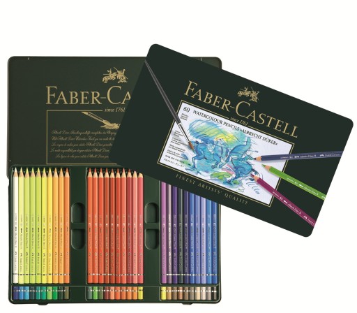 КАРАНДАШИ FABER-CASTELL A.DURER 60 ЦВЕТОВ МЕТАЛЛИЧЕСКИЙ Футляр для карандашей