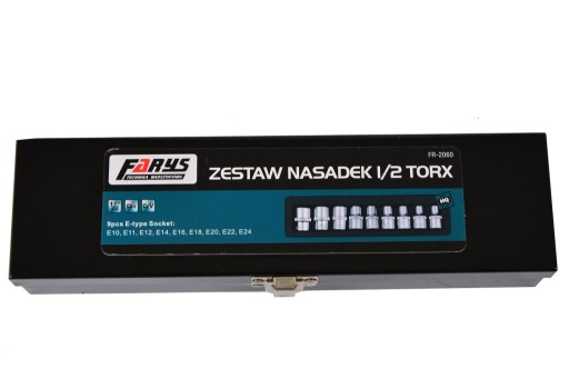 ГОЛОВКИ ДЛЯ КЛЮЧЕЙ TORX 1/2 9el E10- E24 Farys 2060