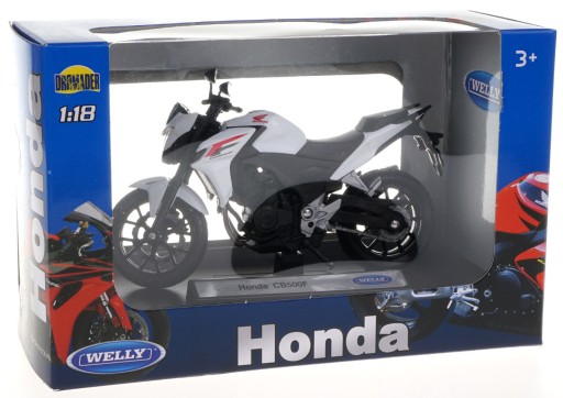 HONDA CB500F МЕТАЛЛИЧЕСКАЯ МОДЕЛЬ WELLY MOTOR 1:18