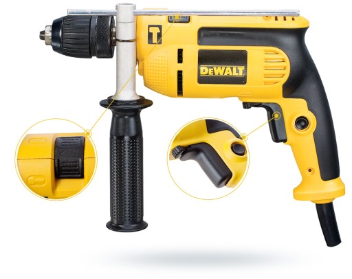 DEWALT DW DWD024-QS УДАРНАЯ Дрель 701 Вт, КЛЮЧ 13 ММ, 2800 ОБ/МИН